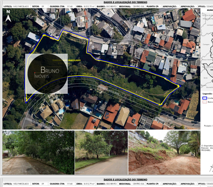 Cód: 25 - ÁREA ESPETACULAR  Á VENDA NO BAIRRO SÃO BENTO - BELO HORIZONTE - MG